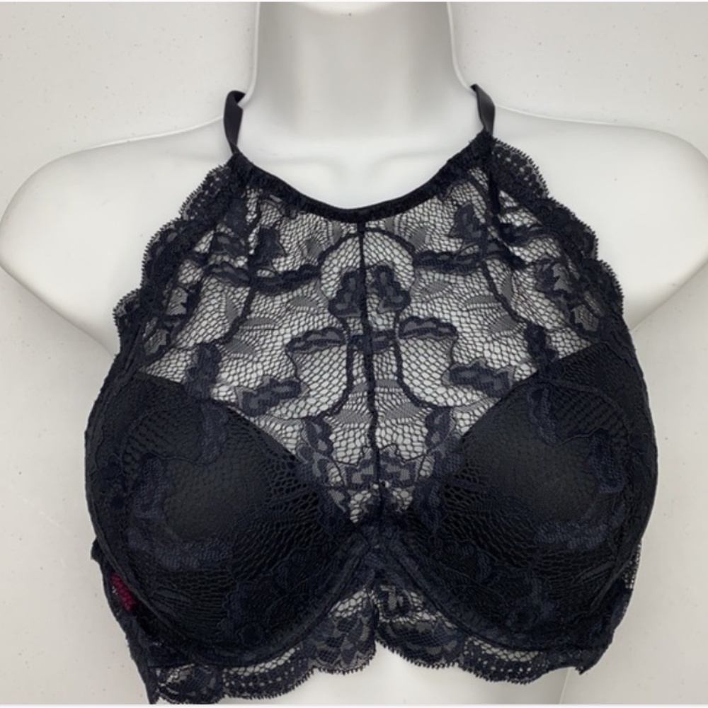 La SENZA Black Lace Halter Bra